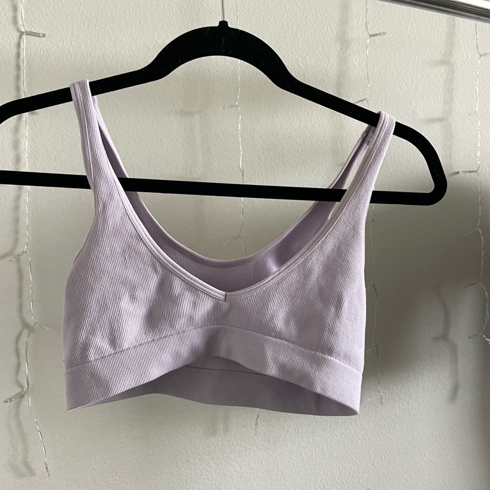 Light purple cropped tank top